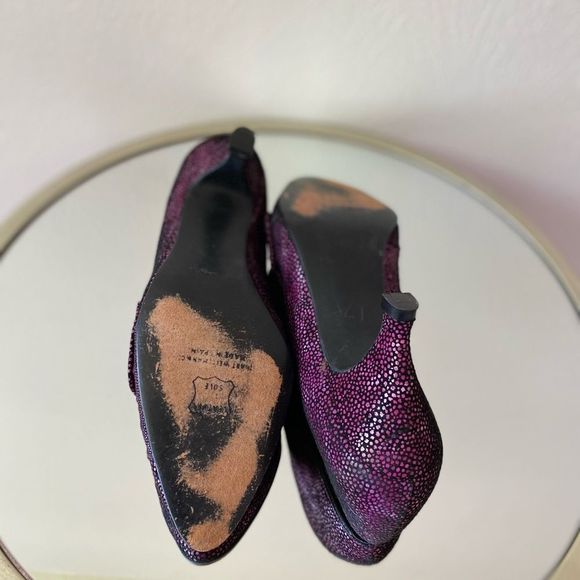 Stuart Wietzman for Mr. Seymour heels. Purple & black. Size 7.5. Short heels. - Picture 4 of 6